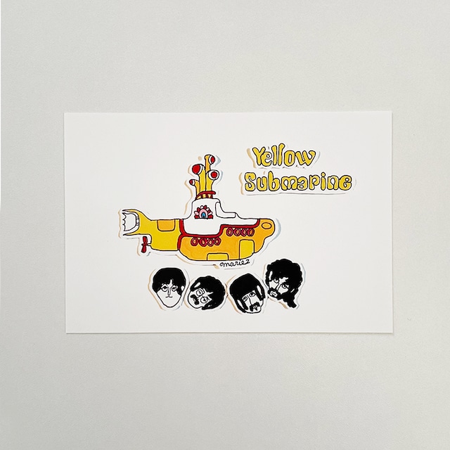 ポストカード 「Yellow Submarine」