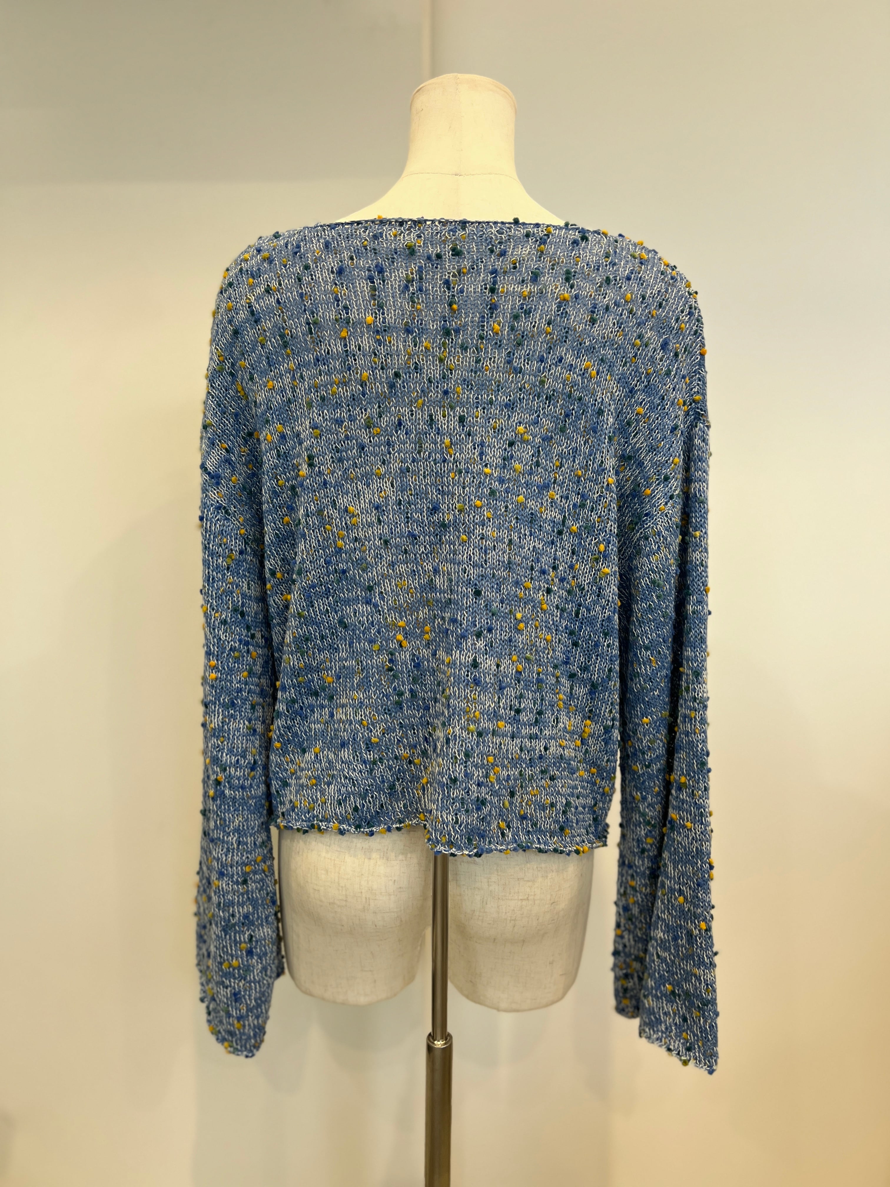 【SELECT】ponponヤーンワイドスリーブプルオーバー