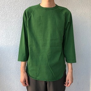 WALLA WALLA SPORT　3/4 BASEBALL TEE SOLID　ワラワラスポーツ ベースボールTEE