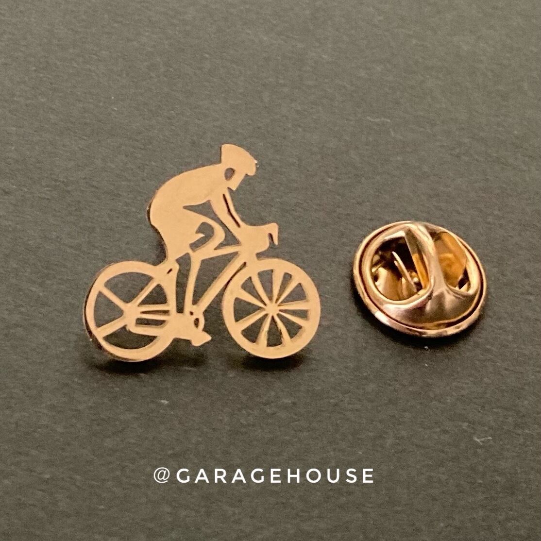 自転車 ピンズ [ サイクリスト・金 ] ピンバッジ ブローチ ラペルピン
