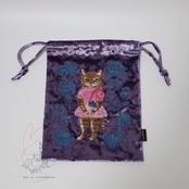 Nathalie Lete Velour Drawstring pouch Maya ベロア巾着 ポーチ パープル