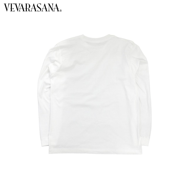 VEVARASANA®︎ ロゴロングTシャツ ホワイト