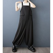 バルーンヘム サスペンダー ワイドパンツ 00123