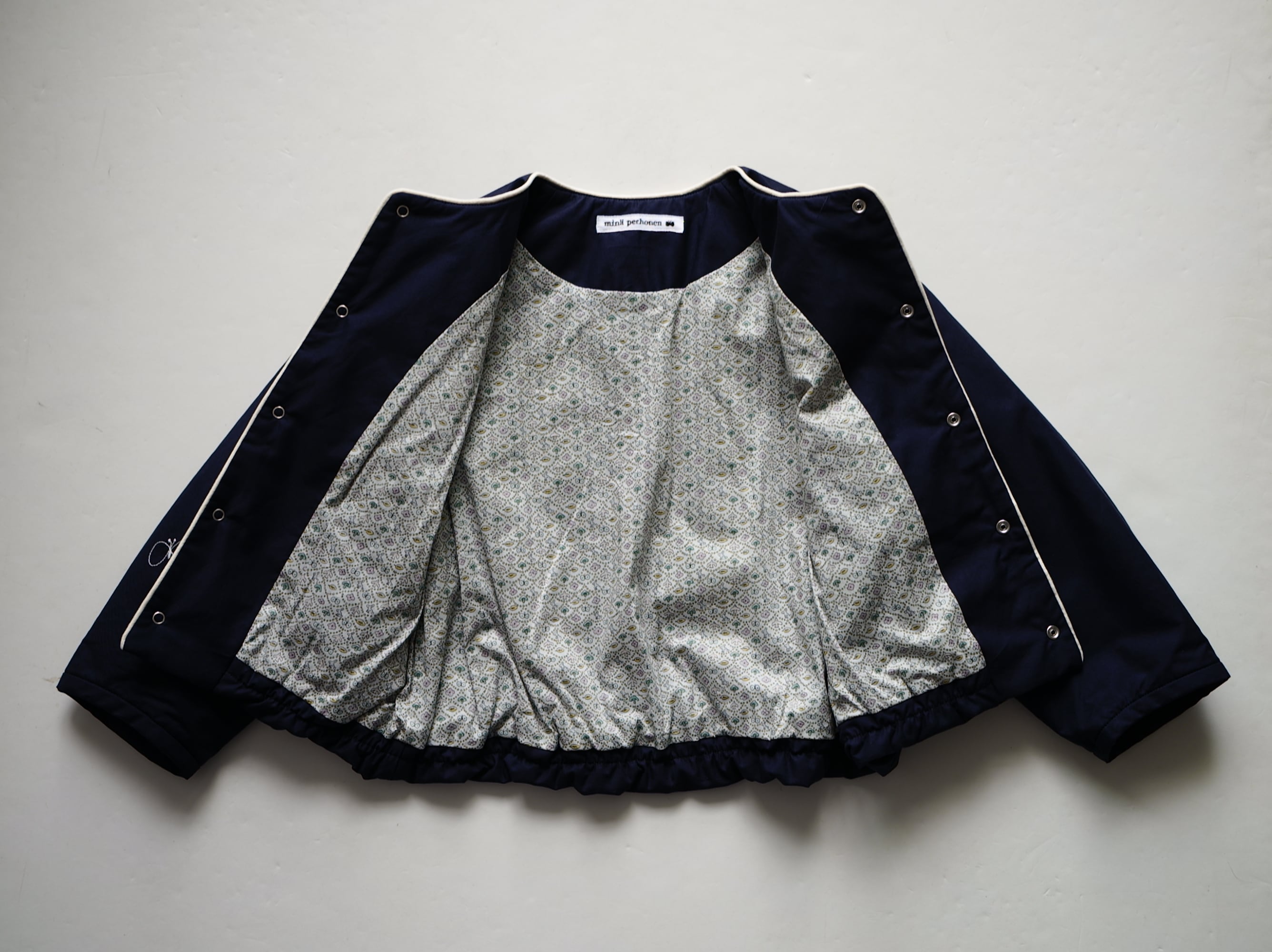 mina perhonen 26AW 〉 choucho “コート” / AEA2080PB / navy / 90