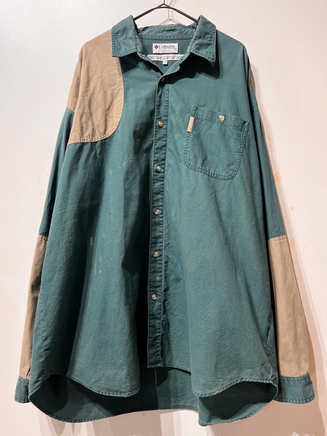 （SH1379）90‘s Columbia hunting shirt made in USA