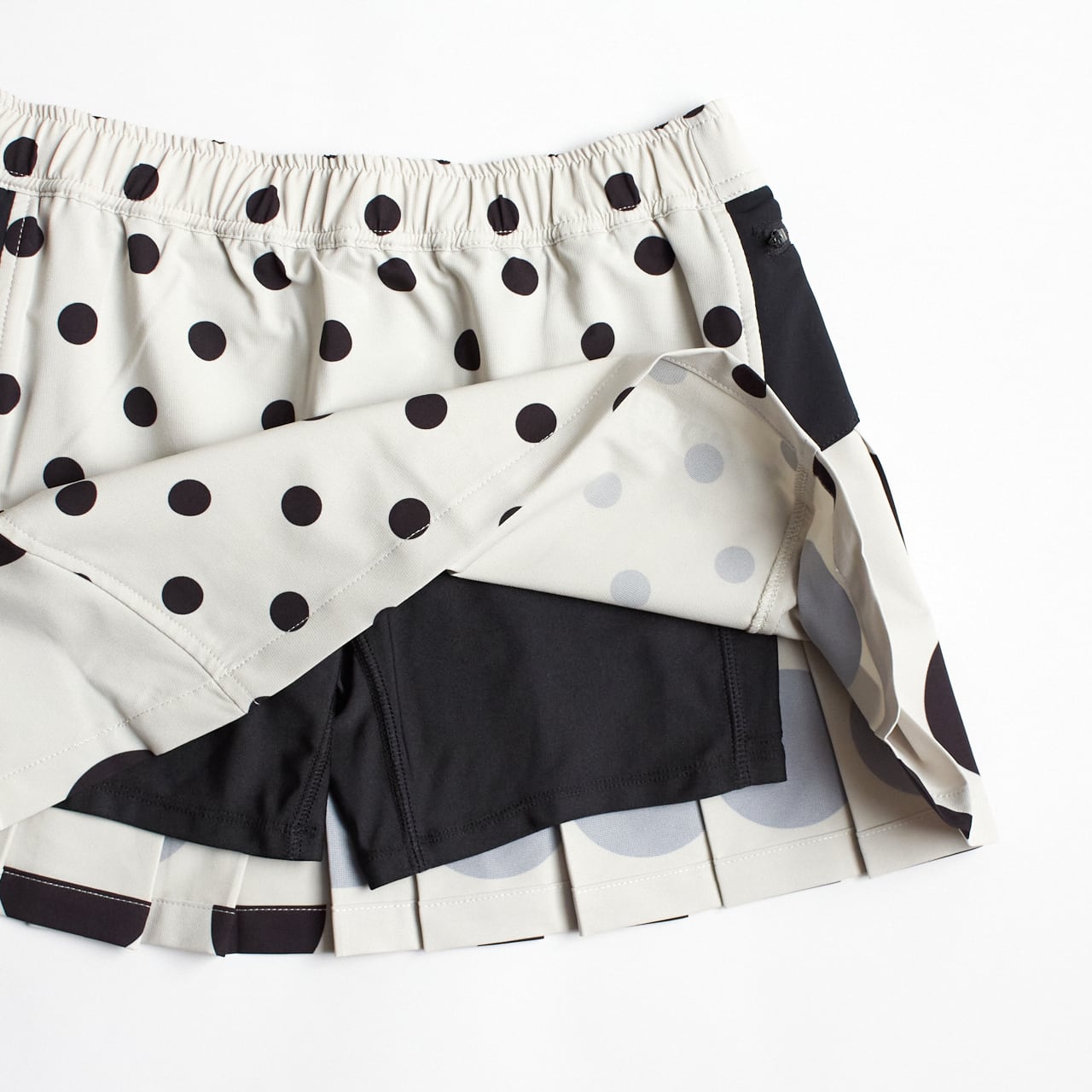 ranor（ラナー）DOT PLEATS SKIRT - CRAZY BEIGE レディース