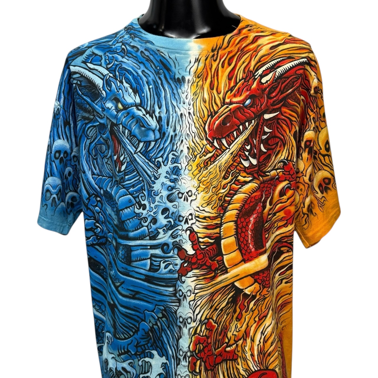 【LIQUID BLUE】リキッドブルー "FIRE & ICE DRAGON" 90's Vintage Tシャツ