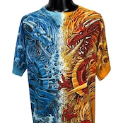 【LIQUID BLUE】リキッドブルー "FIRE & ICE DRAGON" 90's Vintage Tシャツ