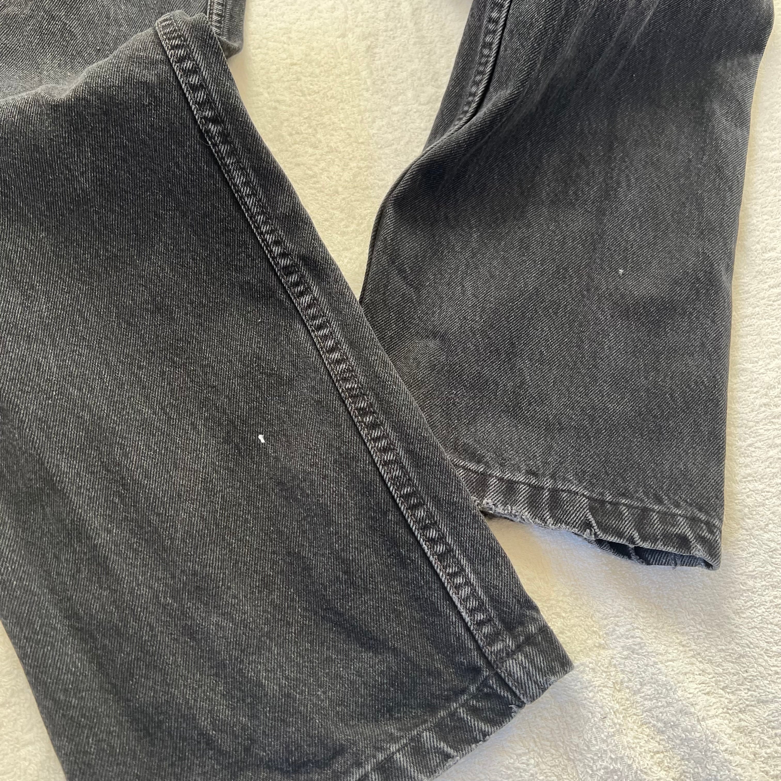 Levi's 501 USA製 W34 リーバイス ブラック デニム ダメージ