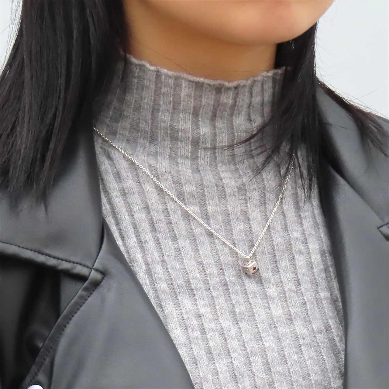 サイコロネックレス S シルバー925 【刻印無料】 サイコロ ダイス