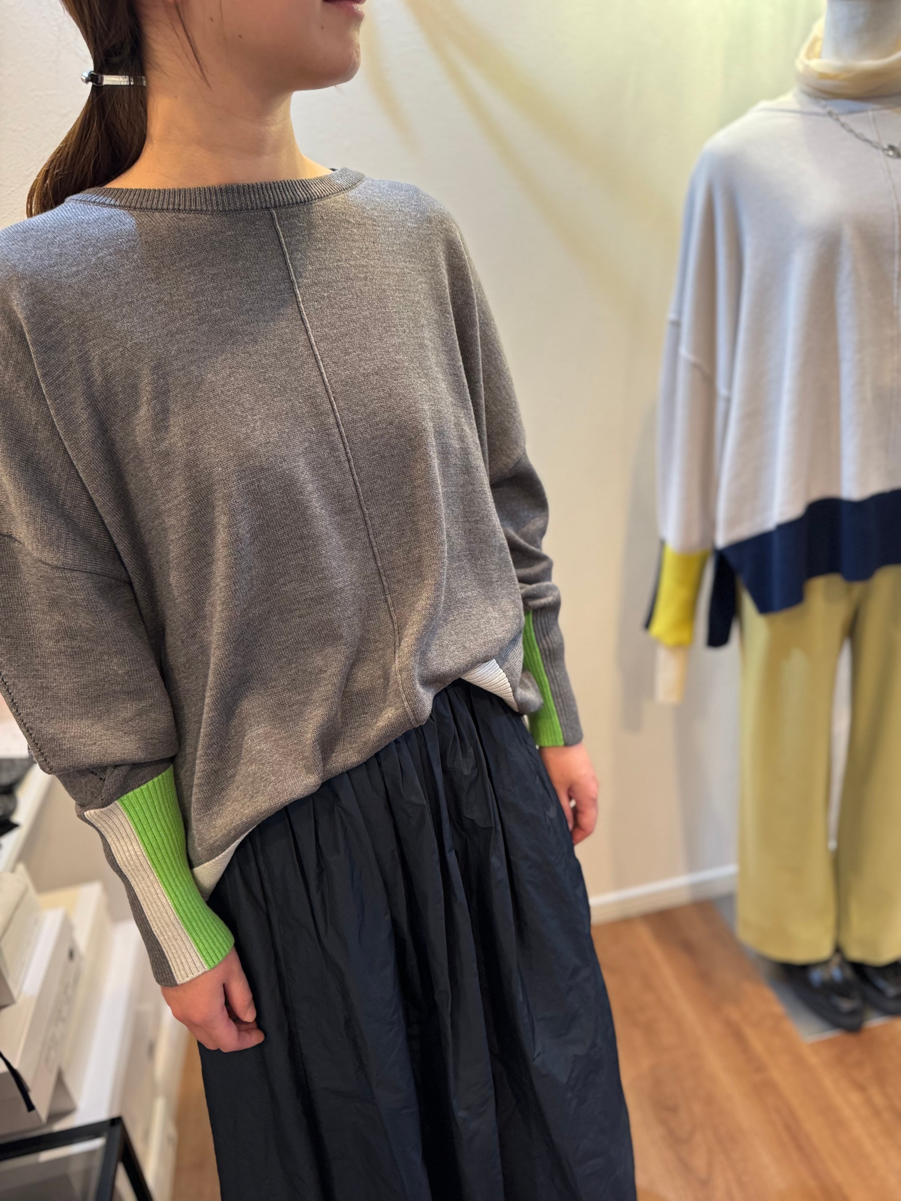 【SELECT】配色ボックスニット