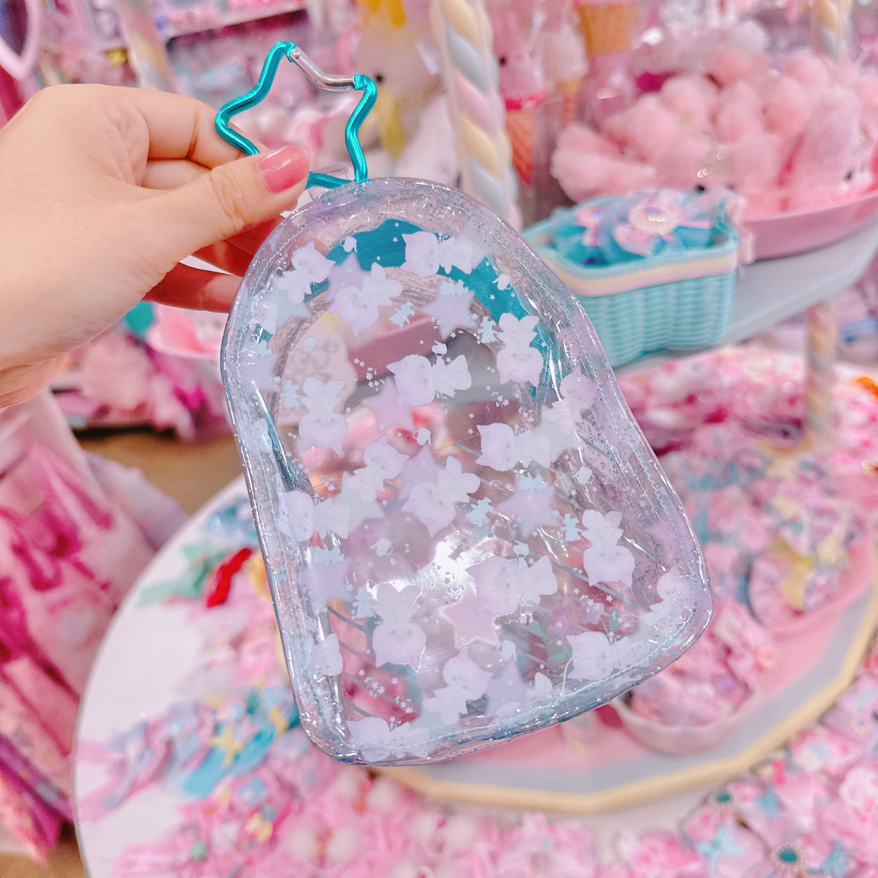 【A2】112-9カラビナ付きおうちポーチ（10cmぬいぐるみポーチ）