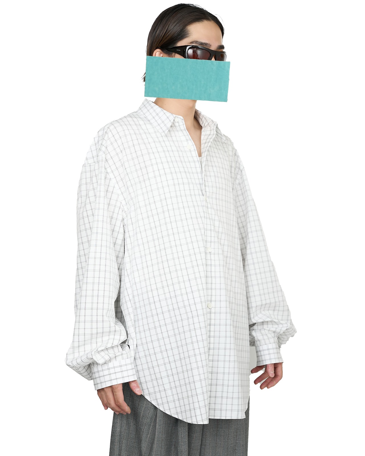 HED MAYNER "OVERSIZED LS SHIRT CHECK"