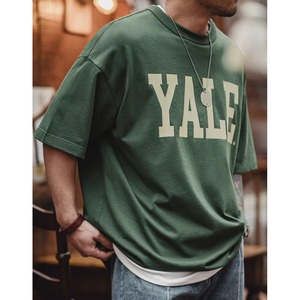 American Contrast Letter Print T-shirt(VE291)