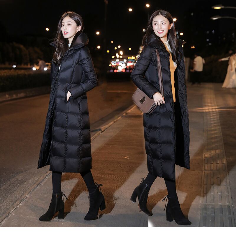 ダウンスーパーロングコート ダウンジャケット レディース 人気 コーデ 暖かい 色 おすすめ 大きいサイズ 韓国 着こなし 着膨れしない 黒 白 丈 通販 通勤 定番 女性用 長め ホワイト 流行 ロング ロング丈 2721 Sayurio レディースアパレル ファッション プチプラ