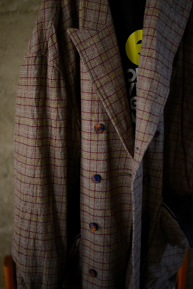 blackbird / double breasted director’s jacket (check)