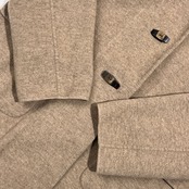 カシミヤ100% WHAOS ワオス フーデッド コート 40 /ベージュ系 レディース