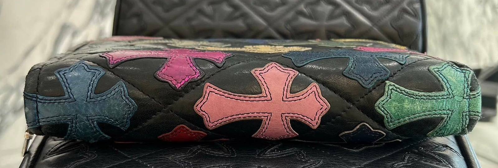 CHROME HEARTS クロムハーツ クロスパッチ ラウンドジップ