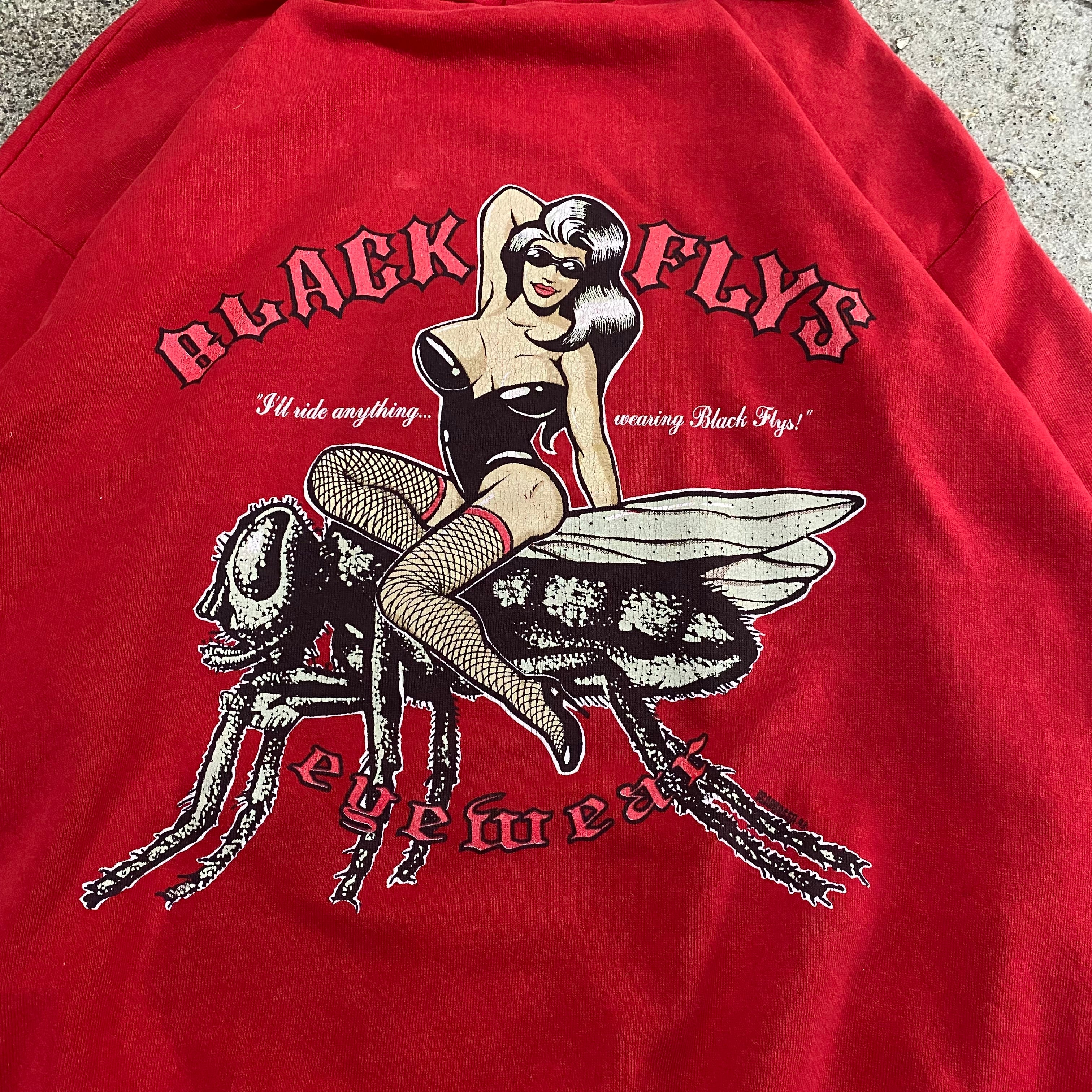 90s Black Flys sweat parka | What