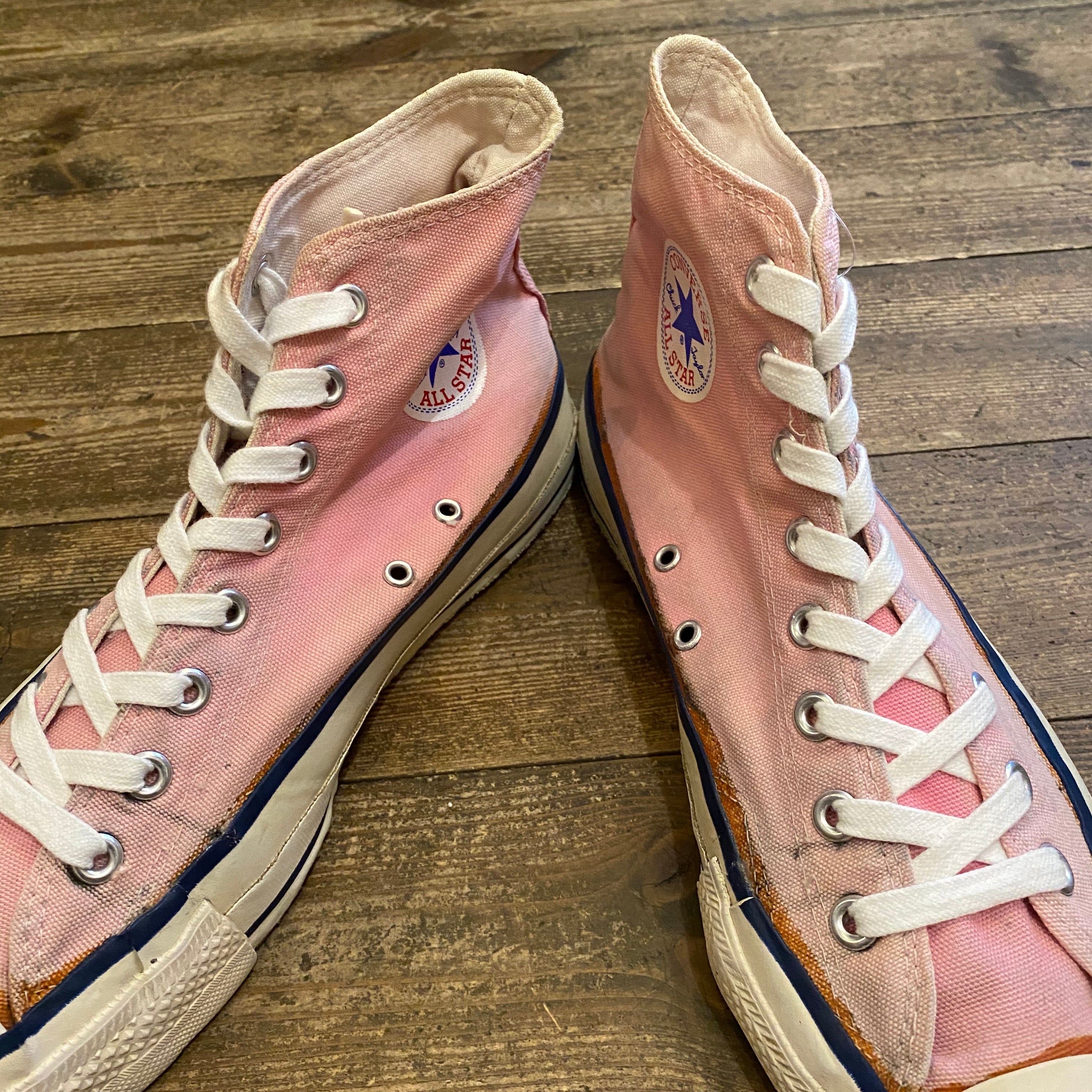 銀箱 80s converse MADE IN USAピンク 10.5-