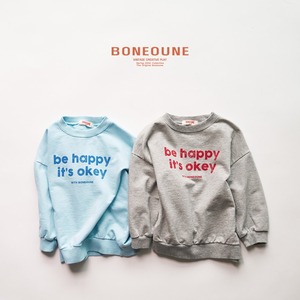 «sold out»«ジュニアサイズあり» Boneoune ビーハッピースウェット 2colors