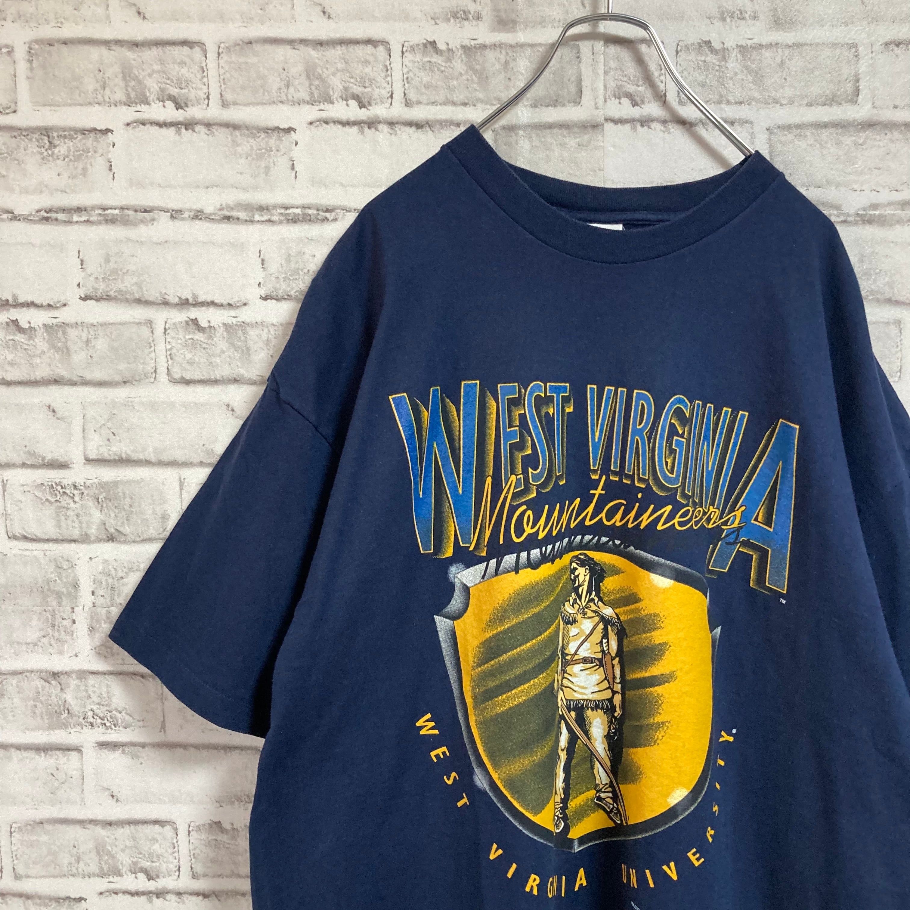 RiddellS/S Tee XL “WEST VIRGINIA UNIVERSITY” Made in USA Tシャツ