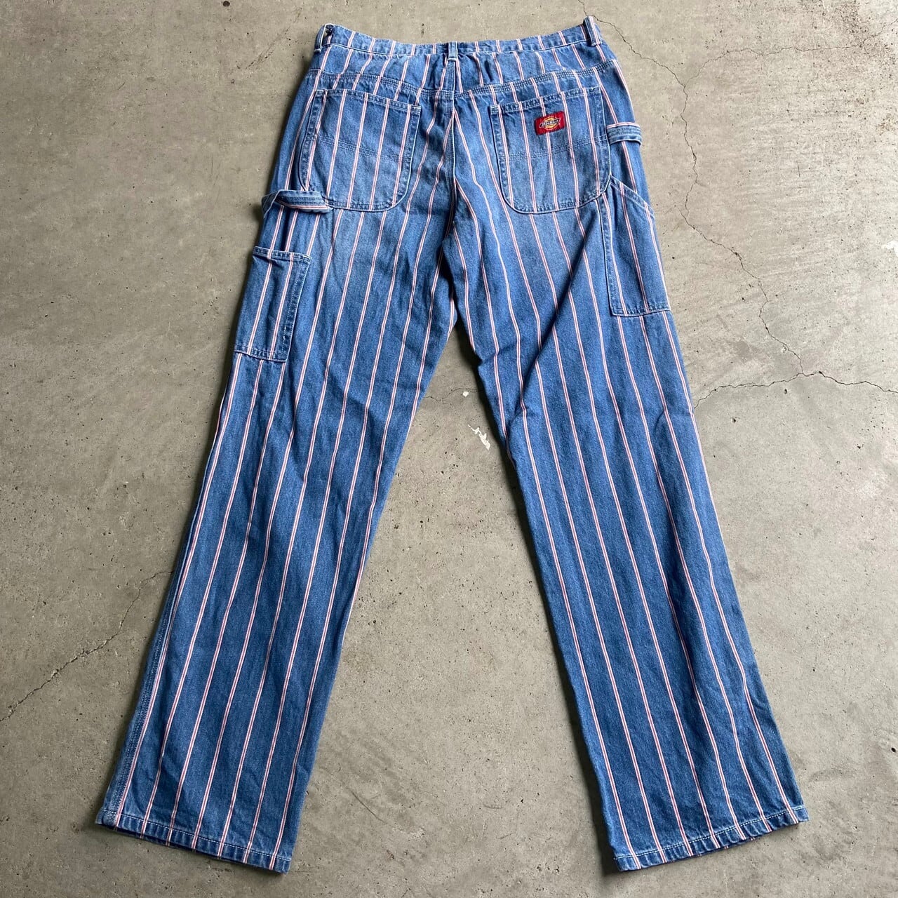 Dickies ディッキーズ ストライプ柄 デニムペインターパンツ