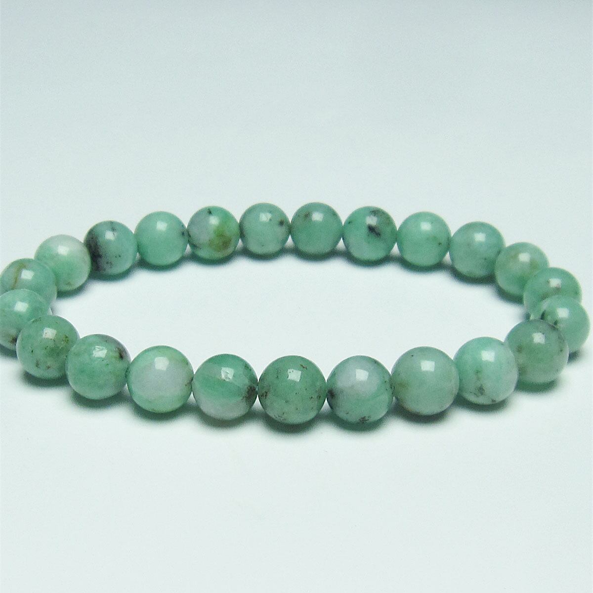 エメラルド ブレスレット 8mm 111-26073
