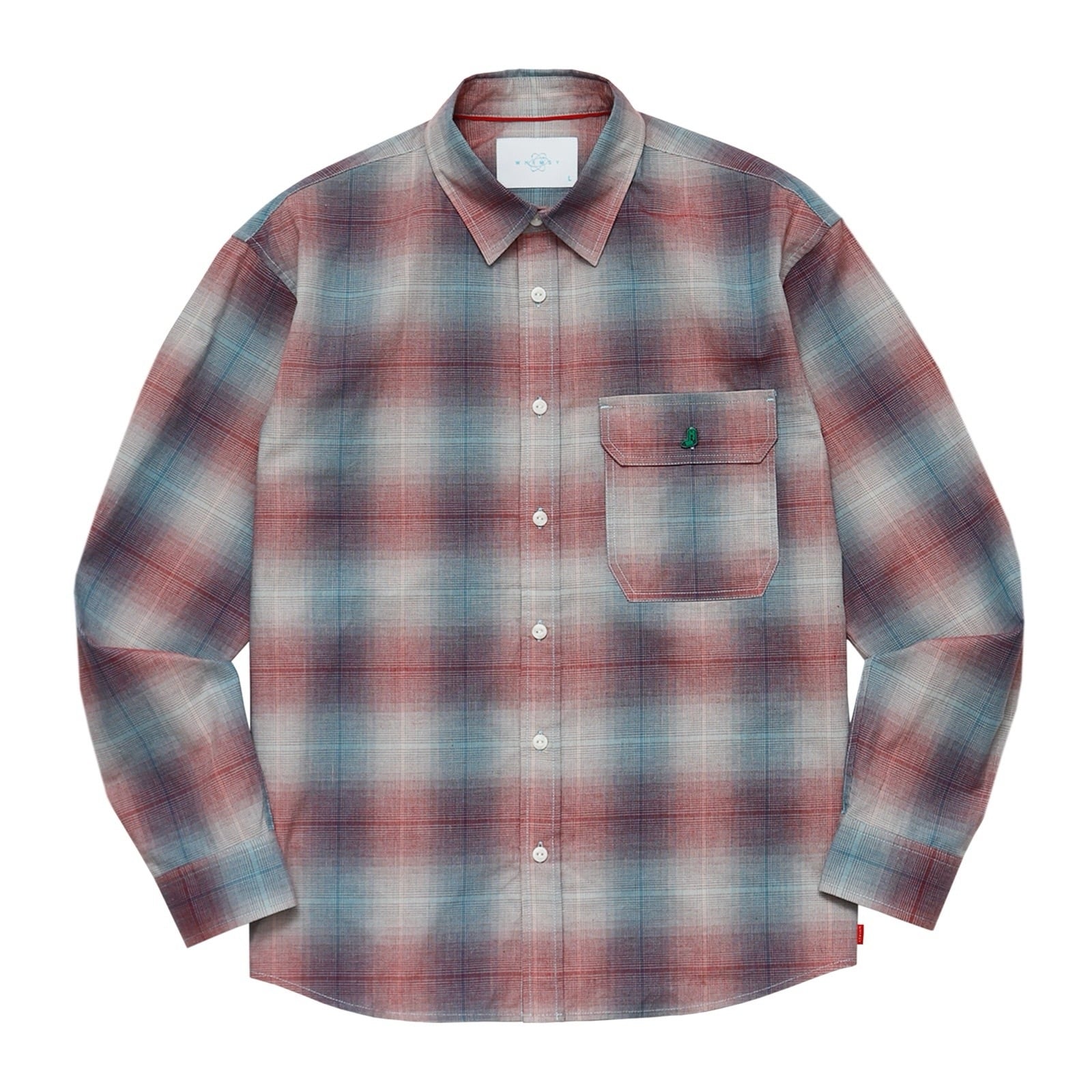 WHIMSY / SHADOW PLAID SHIRT / RED