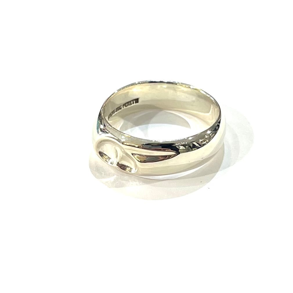 TIFFANY&CO.】【12号】カーブドハートリング/スターリングシルバー TIFFANY&CO.】【12号】カーブドハートリング/スターリングシルバー
