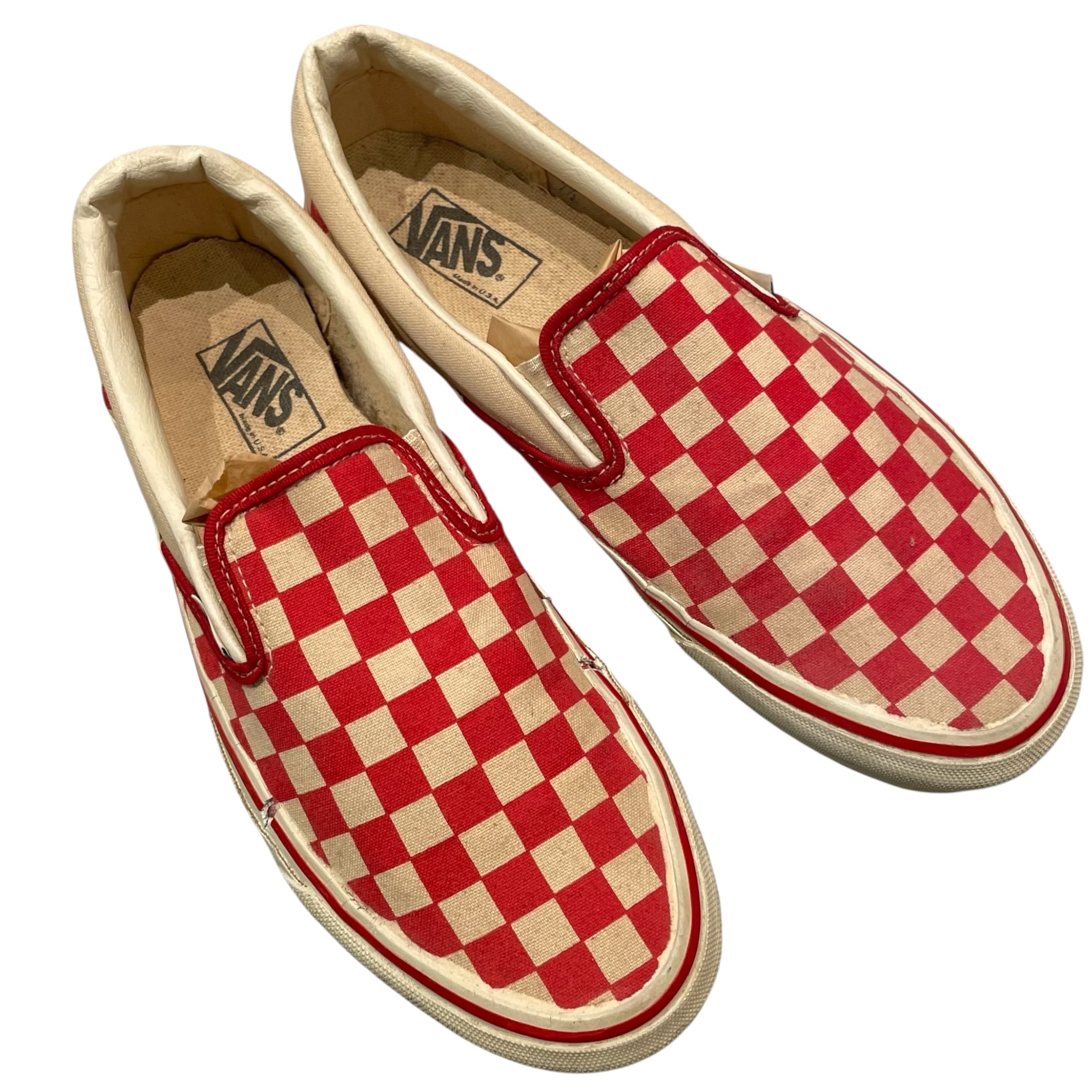 90s VANS "Red Checker" SLIP-ON