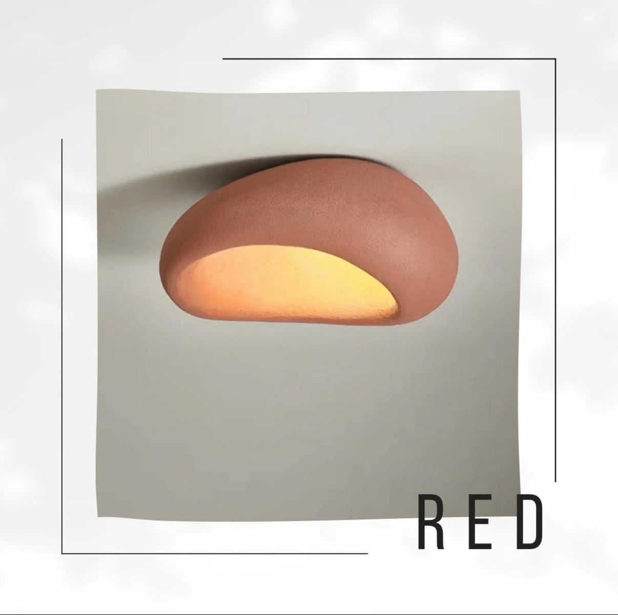 D45】マルーンシーリングライト /Maroon Ceiling Light LT013 | WABI