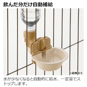 リッチェル(Richell) ドッグウォーターディッシュ M アイボリー ペット 犬 給水 ボトル 水飲み 器 取り付け 可能 156223