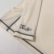 Dance With Dragon ダンスウィズドラゴン Vネック ストレッチ 長袖Tシャツ カットソー 2 /ホワイト/ゴルフ