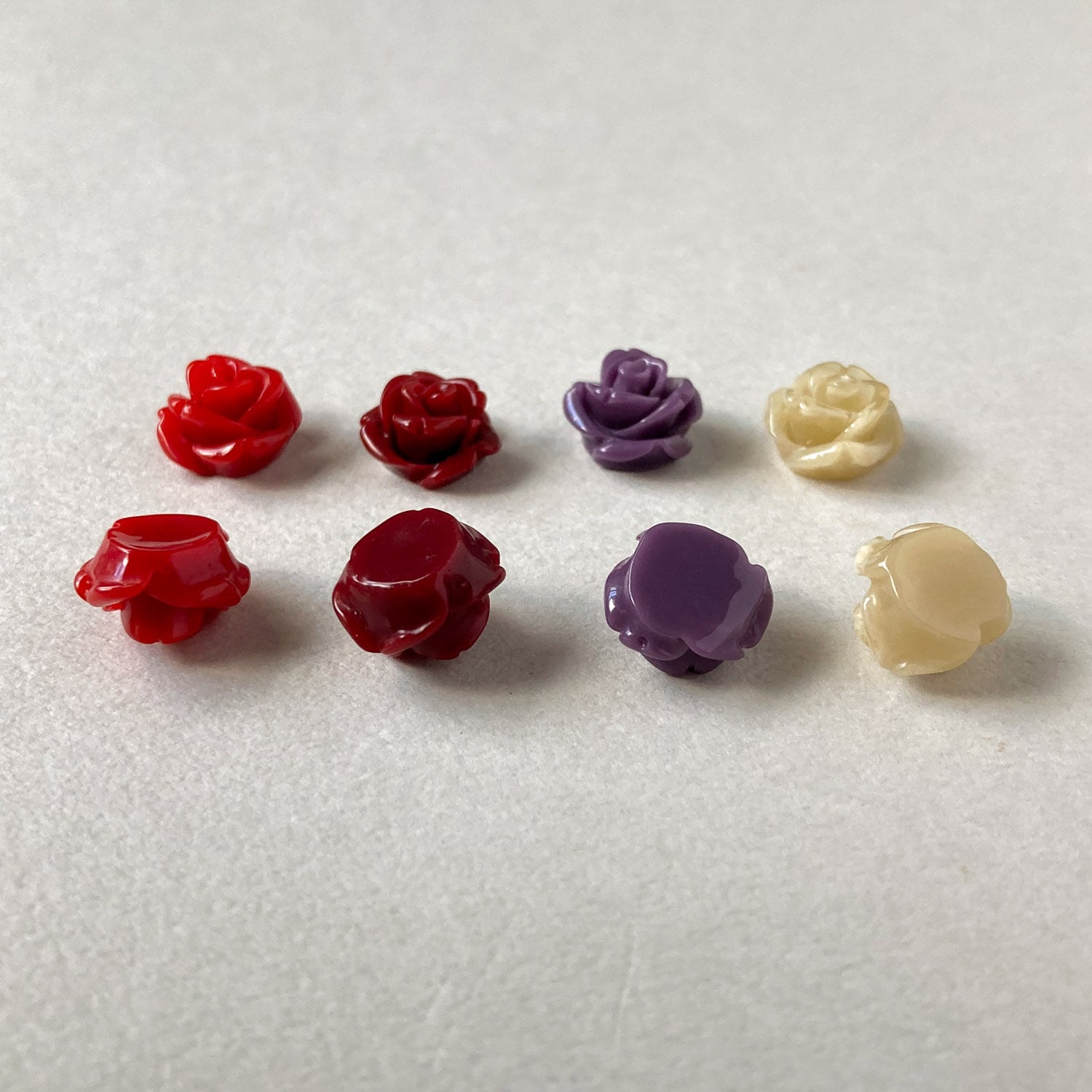 バラモチーフのデコパーツ（11mm） | Dua-アクセサリーパーツショップ