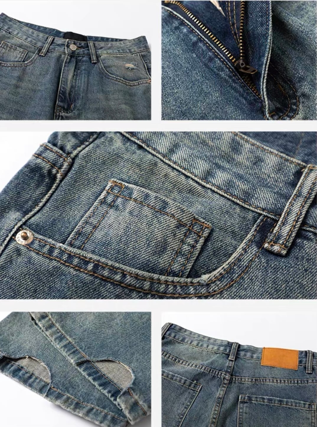 ウォッシュドワイドデニムパンツ / Washed Wide Denim Pants