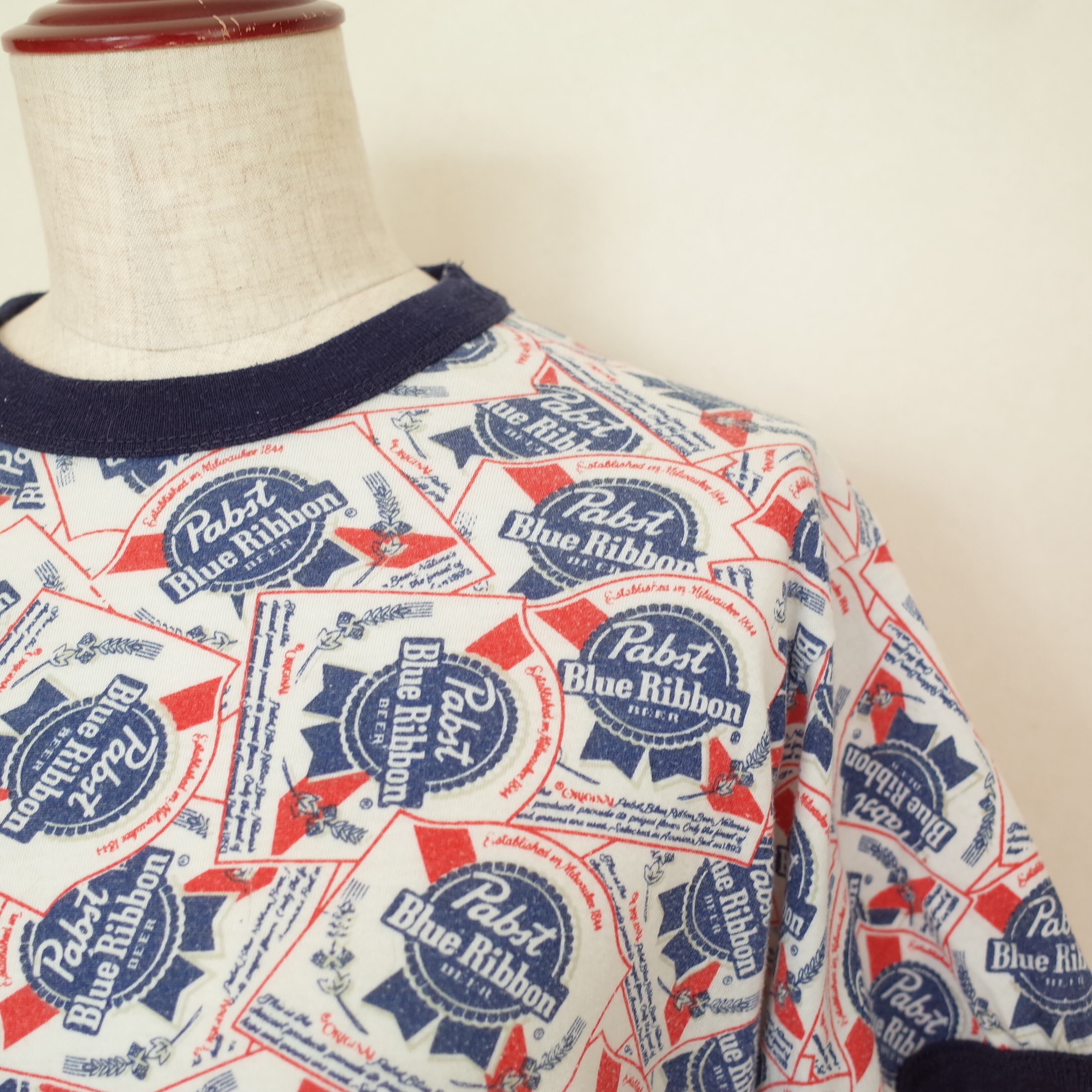 80s PABST BLUE RIBBON BEER trim tee | port.