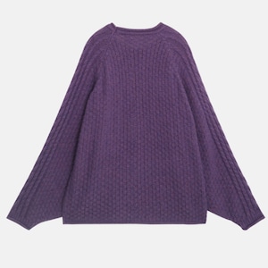 cable-knit oversized sweater J00056
