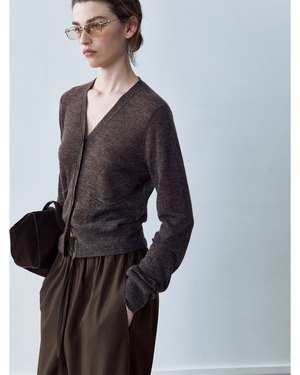 Vneck Knit Cardigan
