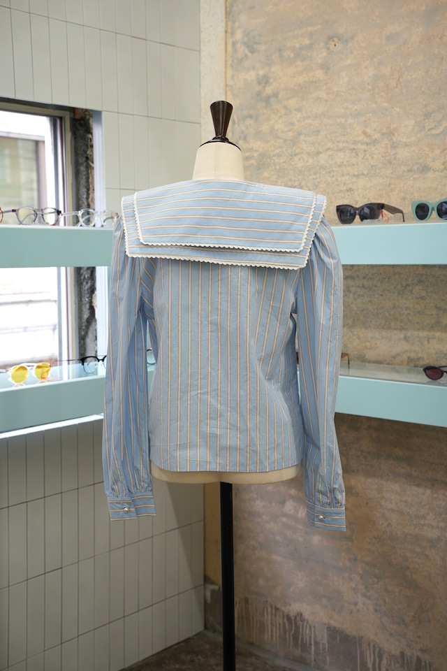 DAWN STRIPE DOUBLE COLLAR SHIRT