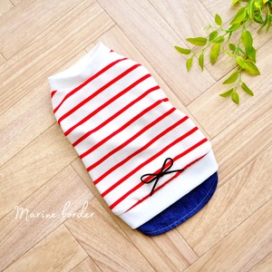 マリンボーダー(Red)タンクトップ