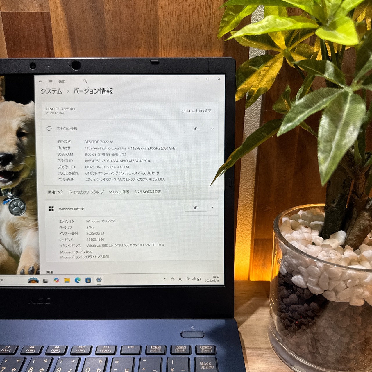 \ 公式ショップ限定価格❣️/ 準美品《ハイスペック》NEC LAVIE N14 Core i7 第11世代 メモリ8GB SSD512GB ノートパソコン 安心サポート&3ヶ月保証付き