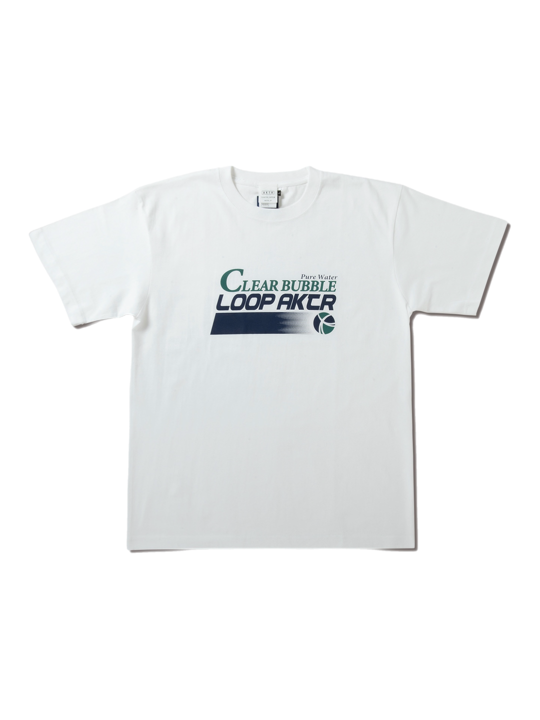 LOOP x AKTR COTTON TEE WHITE