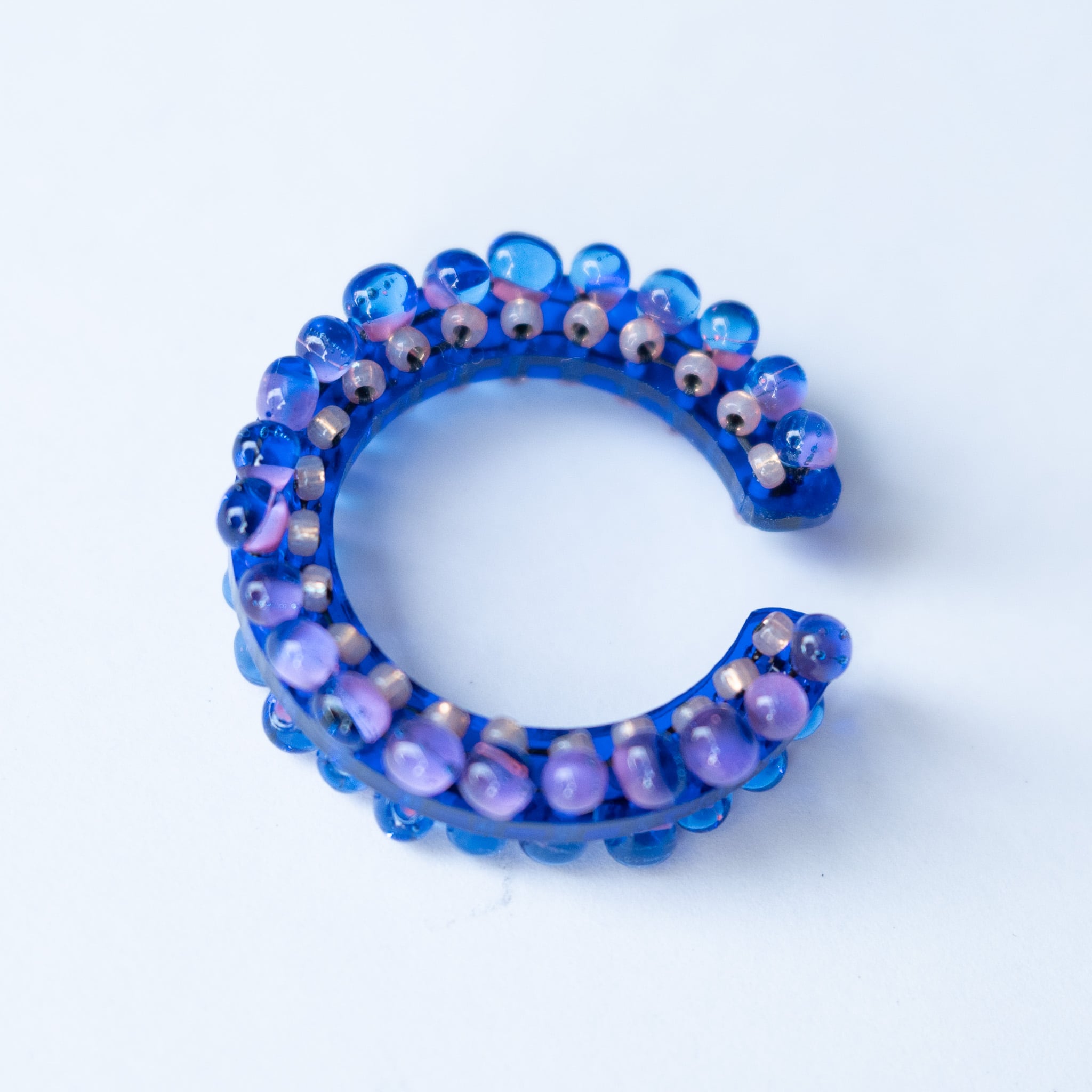 puzzle ring ear cuff L  [01]