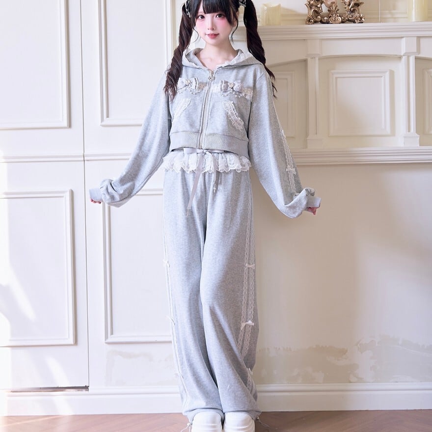 地雷/量産型 スウェット パンツ ジャージ レース サイドライン