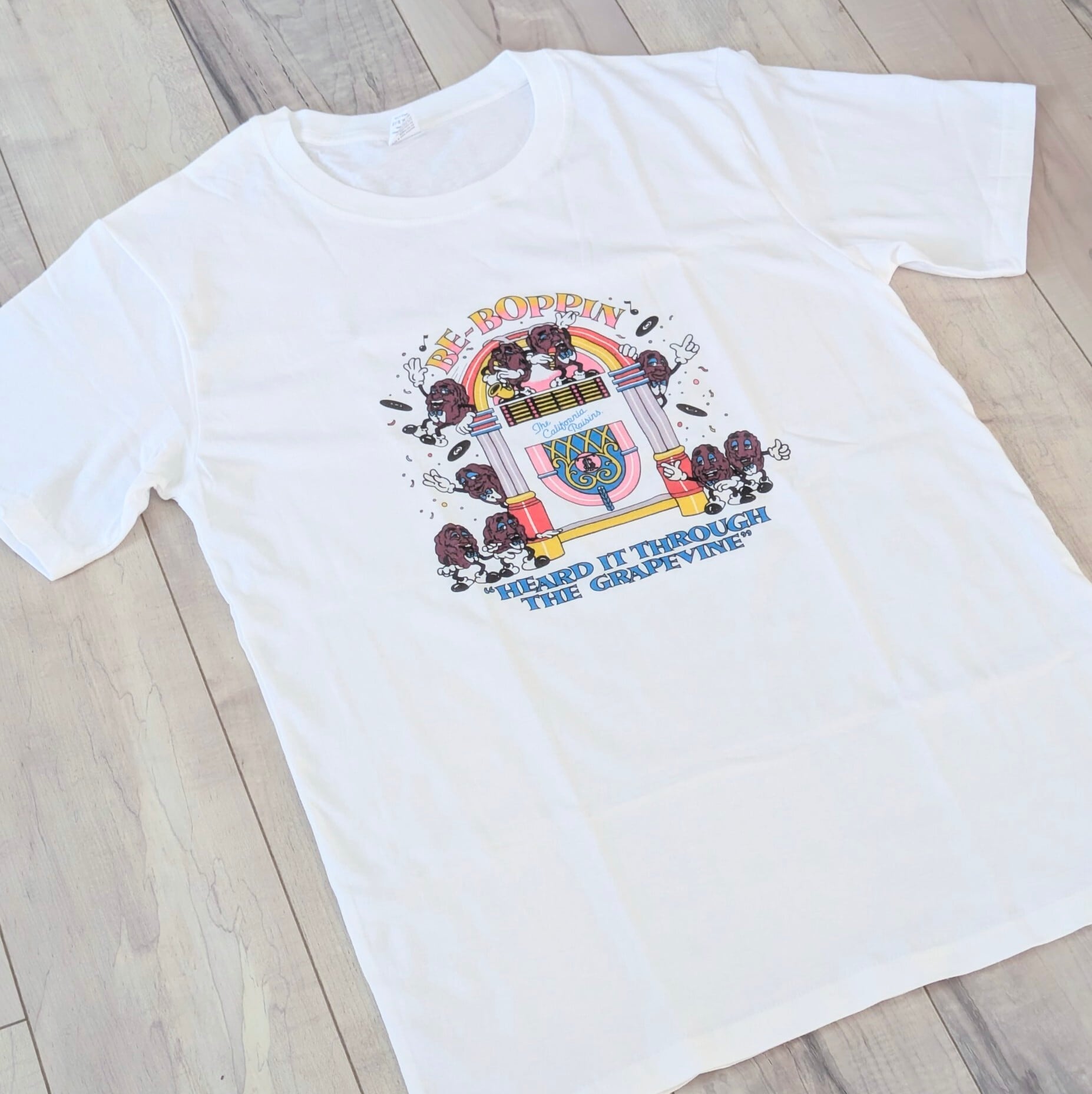 ♧【 California Raisins（ カリフォルニアレーズン ）】『 BE-BOP PIN 』 Tシャツ〚アメリカン雑貨 アメトイ〛