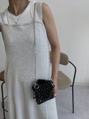 beads square mini bag