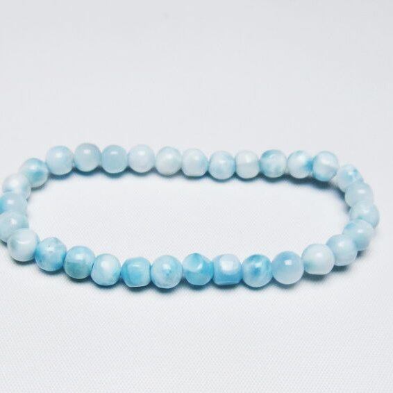 ラリマー ブレスレット 6mm 一点物 メール便可 [M便 1/10] 111-47978