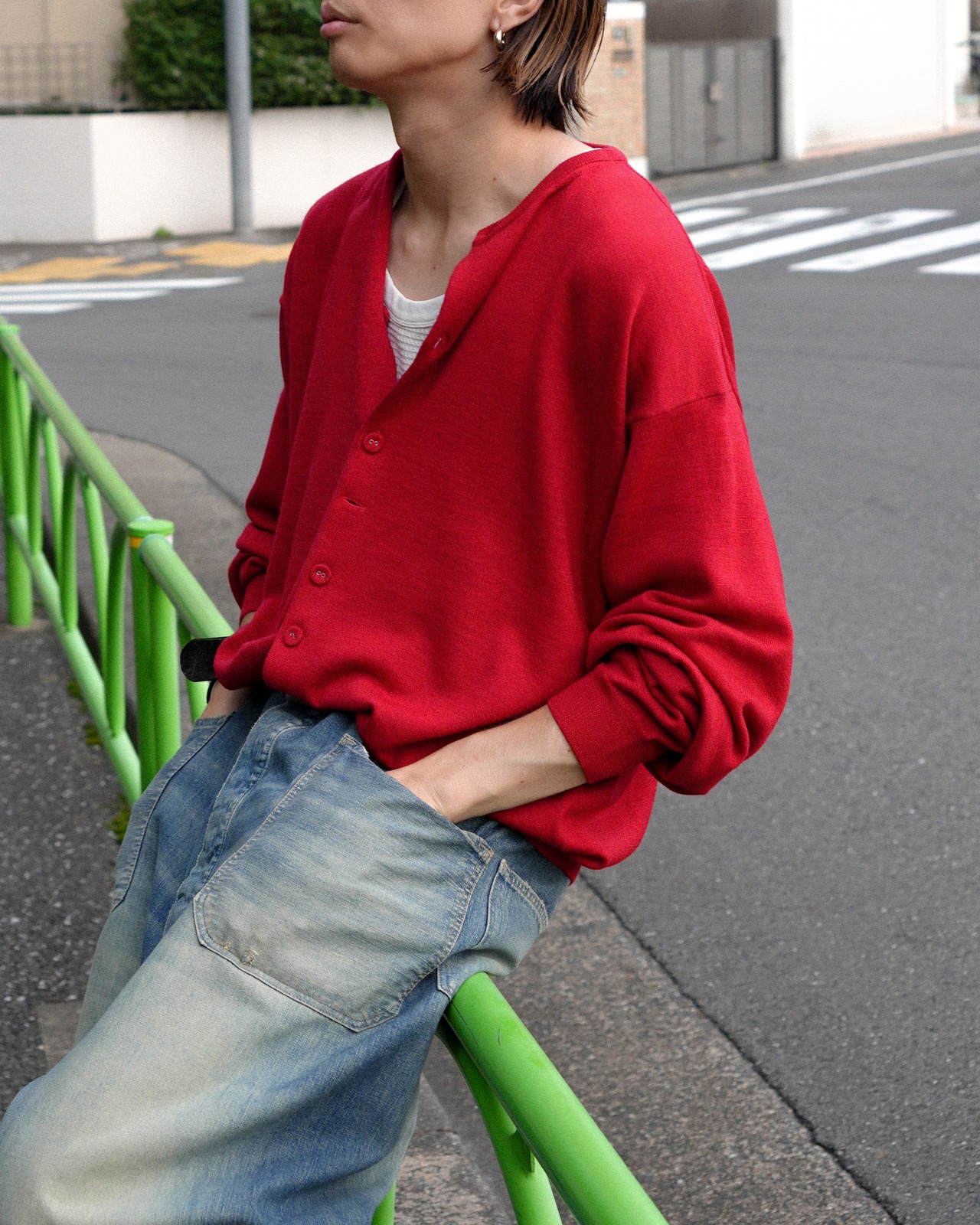 refomed "NEXT MAN CARDIGAN〔RED〕"
