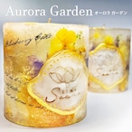 【数量限定A・B】Aurora Garden シリーズ(光をまとう庭) ボタニカルキャンドル (cr)